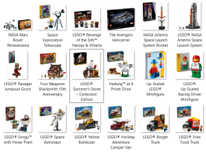 Used and Assembled Original Lego Sets